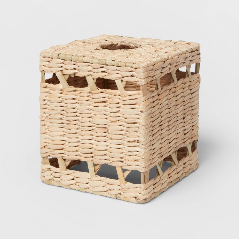 slide 3 of 4, Woven Tissue Cover Natural - Threshold™, 1 ct