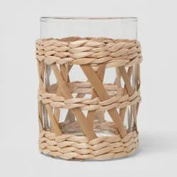 Woven and Glass Toothbrush Holder - Threshold™