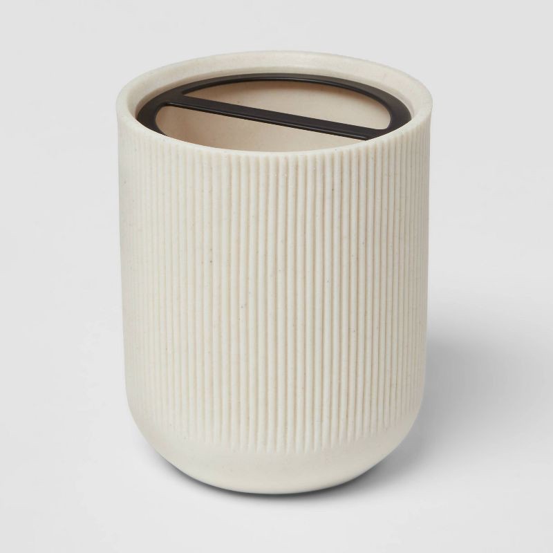 slide 3 of 4, Modern Resin Toothbrush Holder Sand - Threshold™, 1 ct
