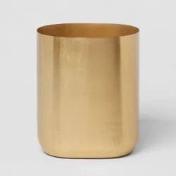 Brushed Brass Waste Can Gold - Threshold™