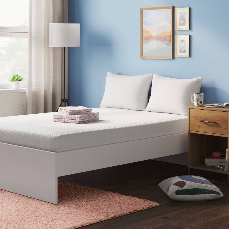 slide 2 of 4, 6" Gel Memory Foam Mattress with Antimicrobial Fabric Cover - Twin - Room Essentials™, 1 ct