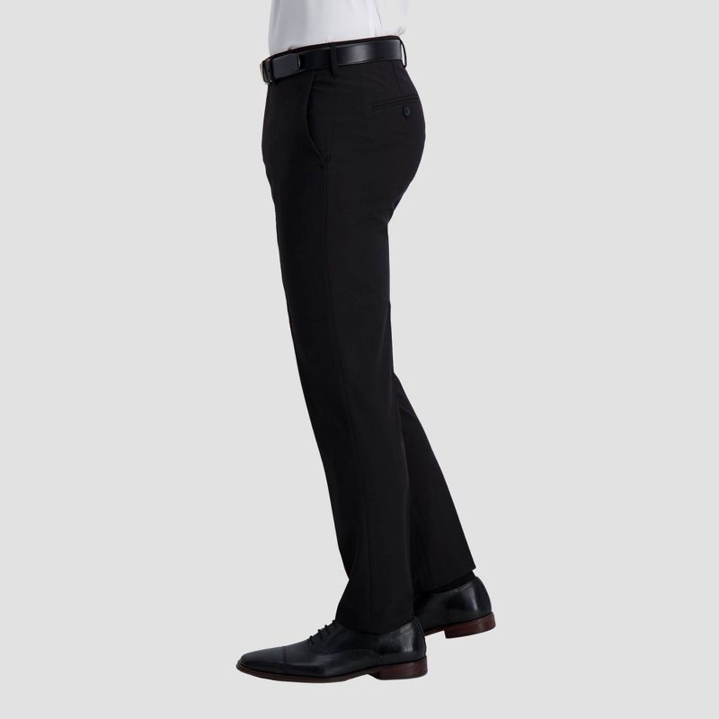 slide 2 of 6, Haggar H26 Men's Stretch Slim Fit Dress Pants - Black 28x30: Lightweight, Mid Rise, Skinny Leg, 1 ct