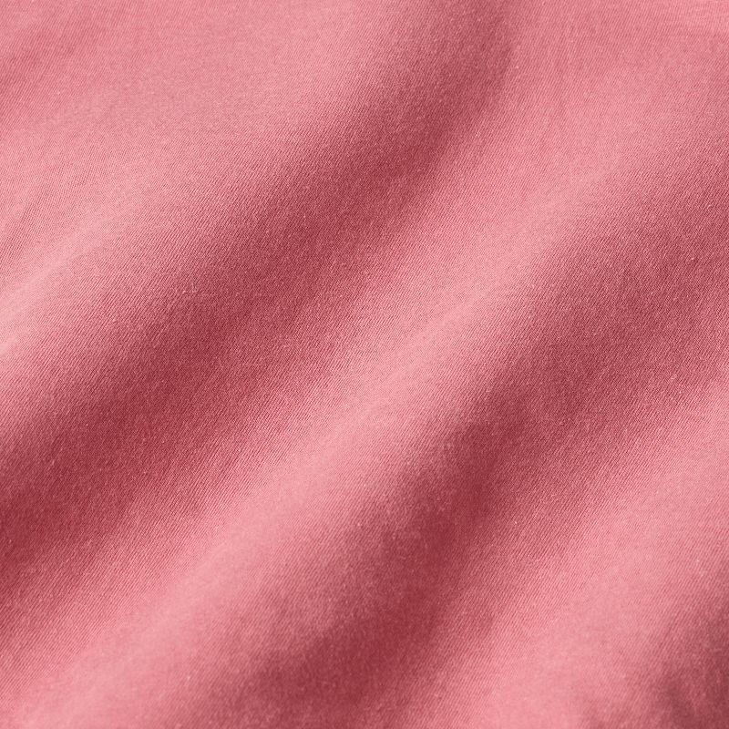 slide 4 of 4, Queen Solid Jersey Sheet Set Pink - Room Essentials, 1 ct