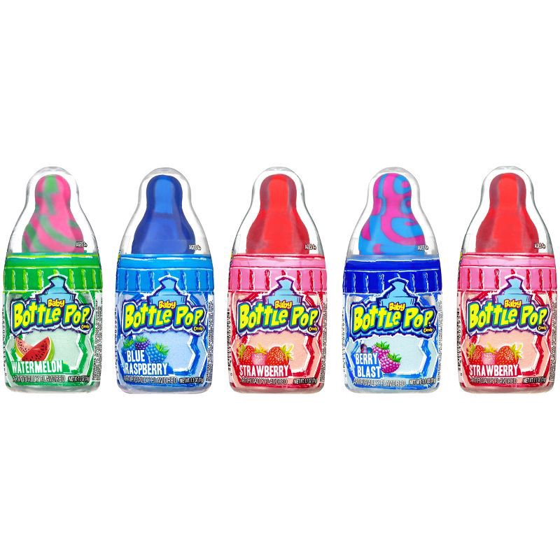 slide 2 of 5, Bazooka Baby Bottle Pop Candy - 5ct/5.5oz, 5 ct, 5.5 oz