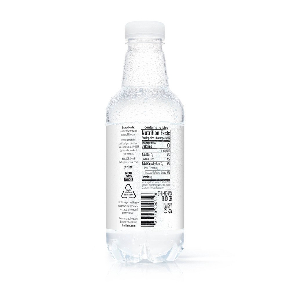 slide 2 of 8, hint Blueberry Lemon Enhanced Water - 16 fl oz Bottle, 16 fl oz