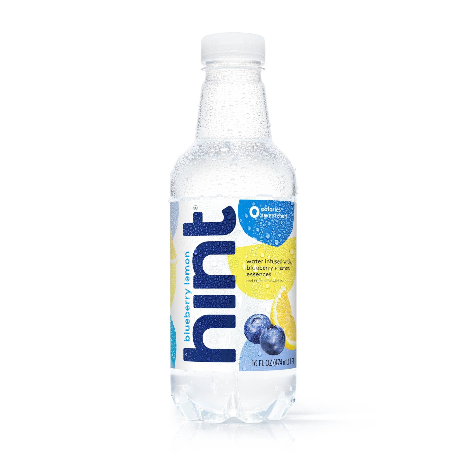 slide 1 of 8, hint Blueberry Lemon Enhanced Water - 16 fl oz Bottle, 16 fl oz