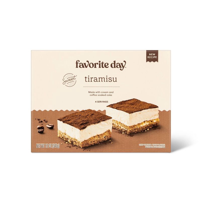 slide 1 of 4, Frozen Tiramisu - 12oz/4ct - Favorite Day™, 4 ct; 12 oz