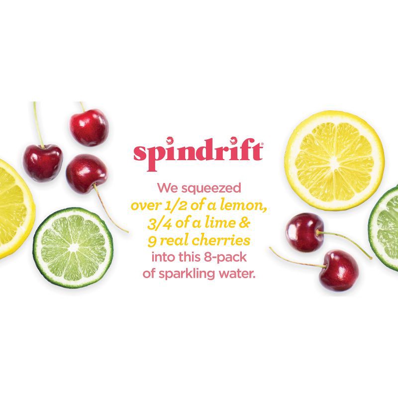 slide 6 of 6, Spindrift Pink Lemonade Sparkling Water - 8pk/12 fl oz Cans, 8 ct; 12 fl oz