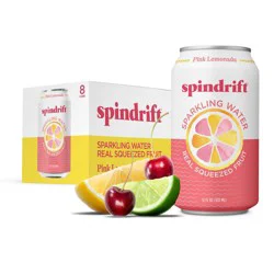 Spindrift Pink Lemonade Sparkling Water - 8pk/12 fl oz Cans