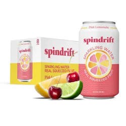 Spindrift Pink Lemonade Sparkling Water - 8pk/12 fl oz Cans