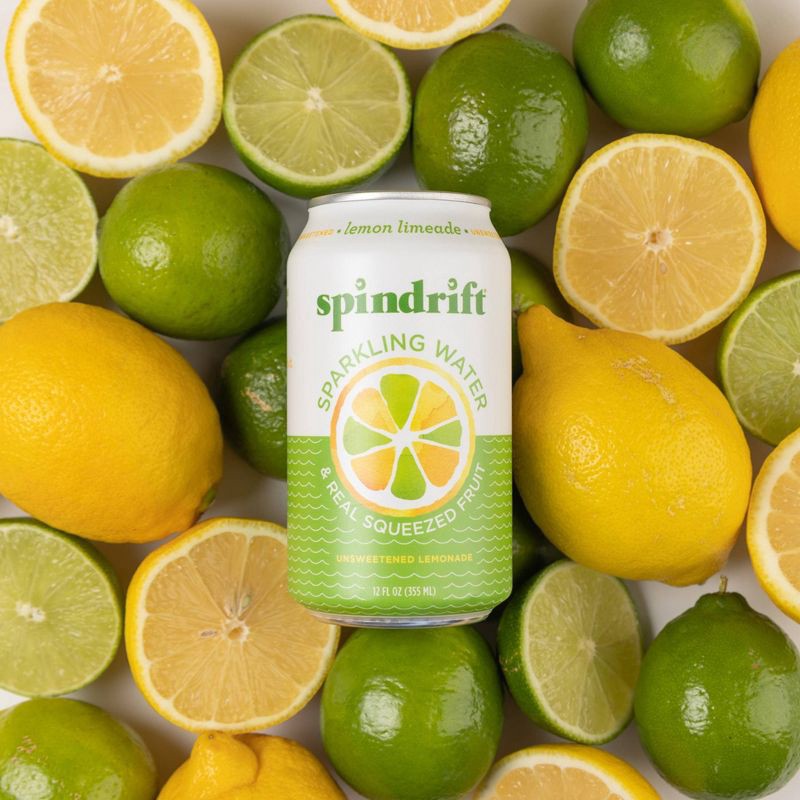 slide 2 of 7, Spindrift Lemon Limeade Sparkling Water - 8pk/12 fl oz Cans, 8 ct; 12 fl oz