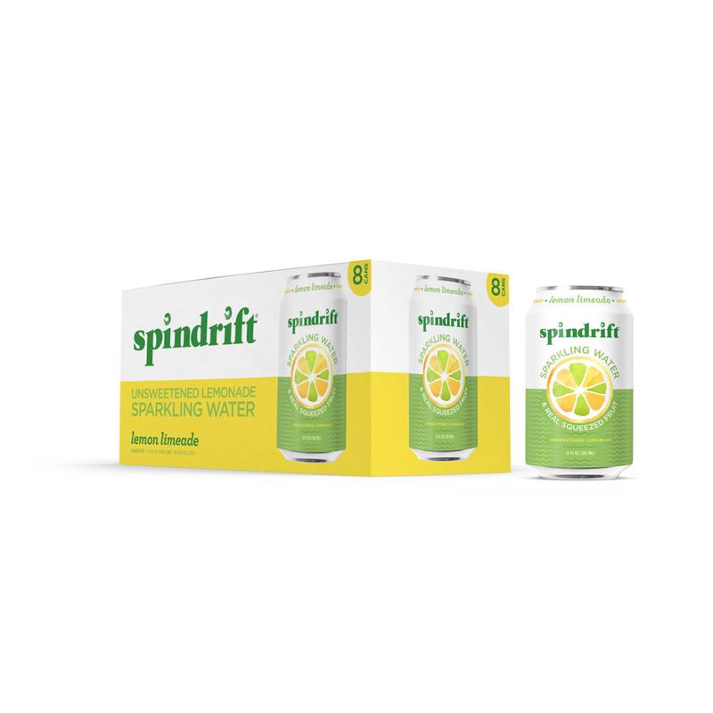 slide 5 of 7, Spindrift Lemon Limeade Sparkling Water - 8pk/12 fl oz Cans, 8 ct; 12 fl oz