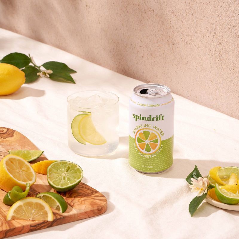 slide 5 of 6, Spindrift Lemon Limeade Sparkling Water - 8pk/12 fl oz Cans, 8 ct; 12 fl oz