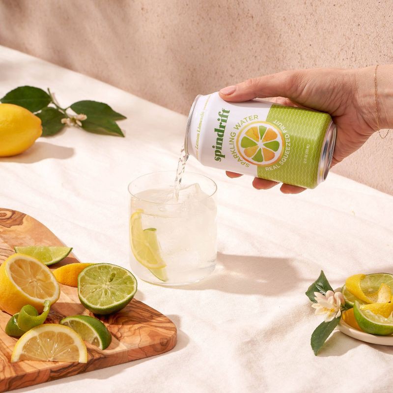 slide 6 of 6, Spindrift Lemon Limeade Sparkling Water - 8pk/12 fl oz Cans, 8 ct; 12 fl oz