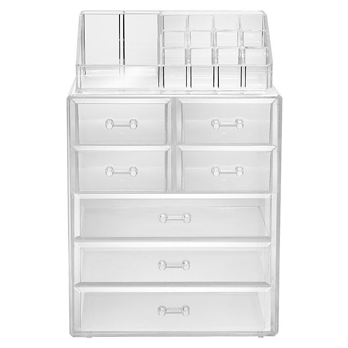 slide 2 of 2, Sorbus 7-Drawer Vanity Organizer - Clear, 2 ct