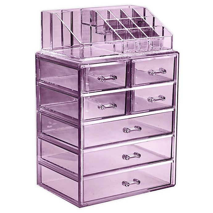 slide 1 of 2, Sorbus 7-Drawer Vanity Organizer - Purple, 2 ct