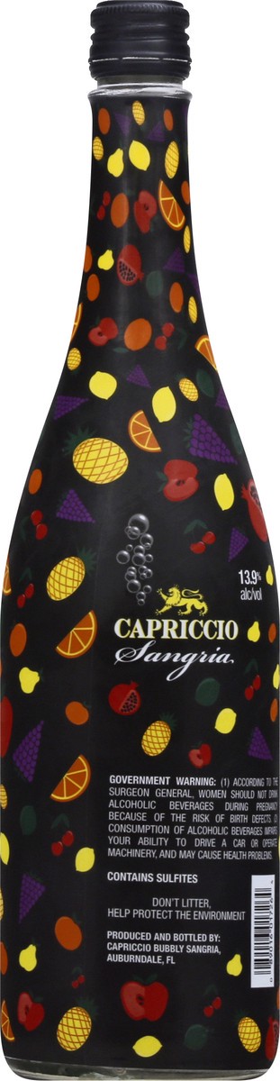 slide 7 of 9, Capriccio Bubbly Sangria, 750 ml