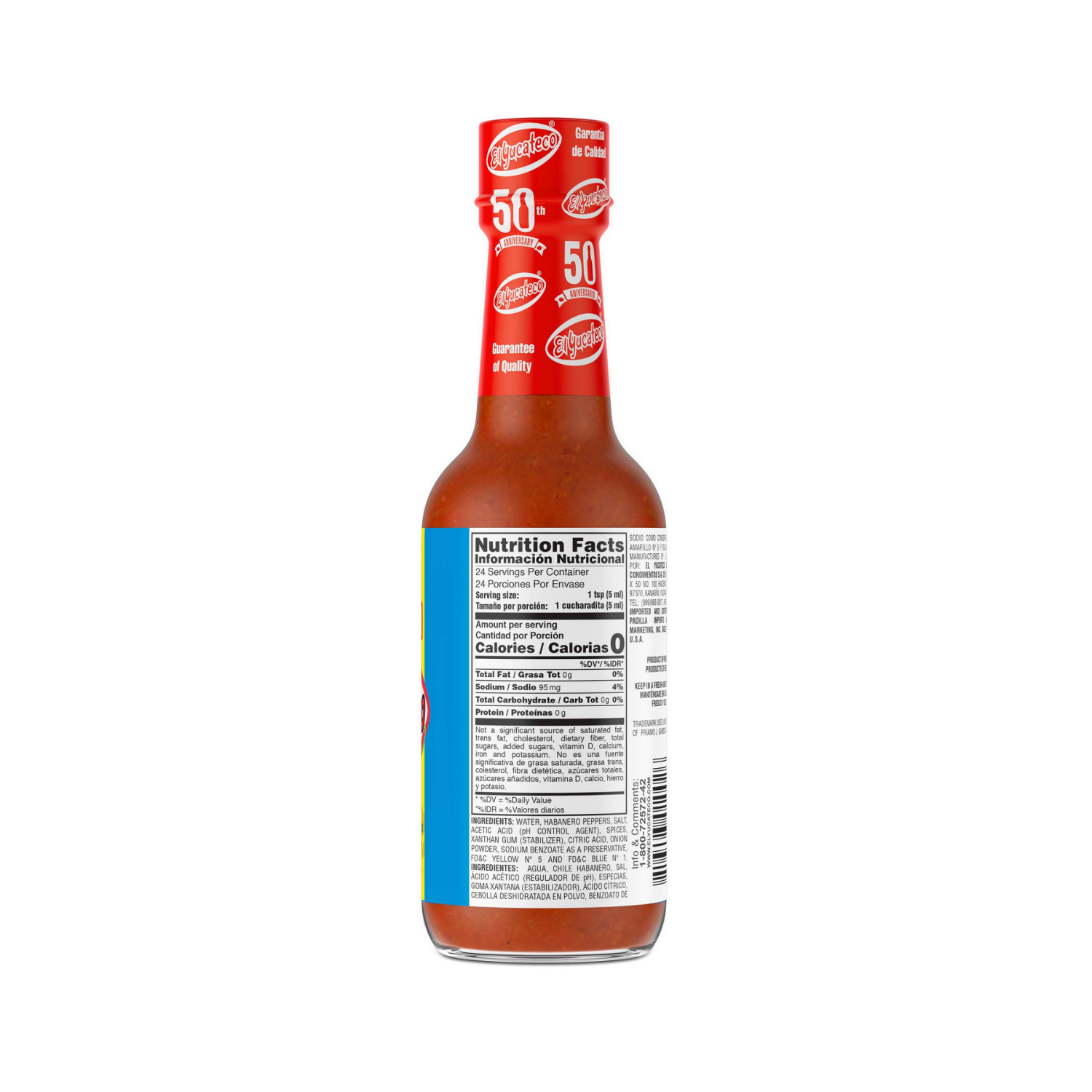 slide 6 of 8, El Yucateco Chile Habanero Hot Sauce 4 fl oz, 4 fl oz