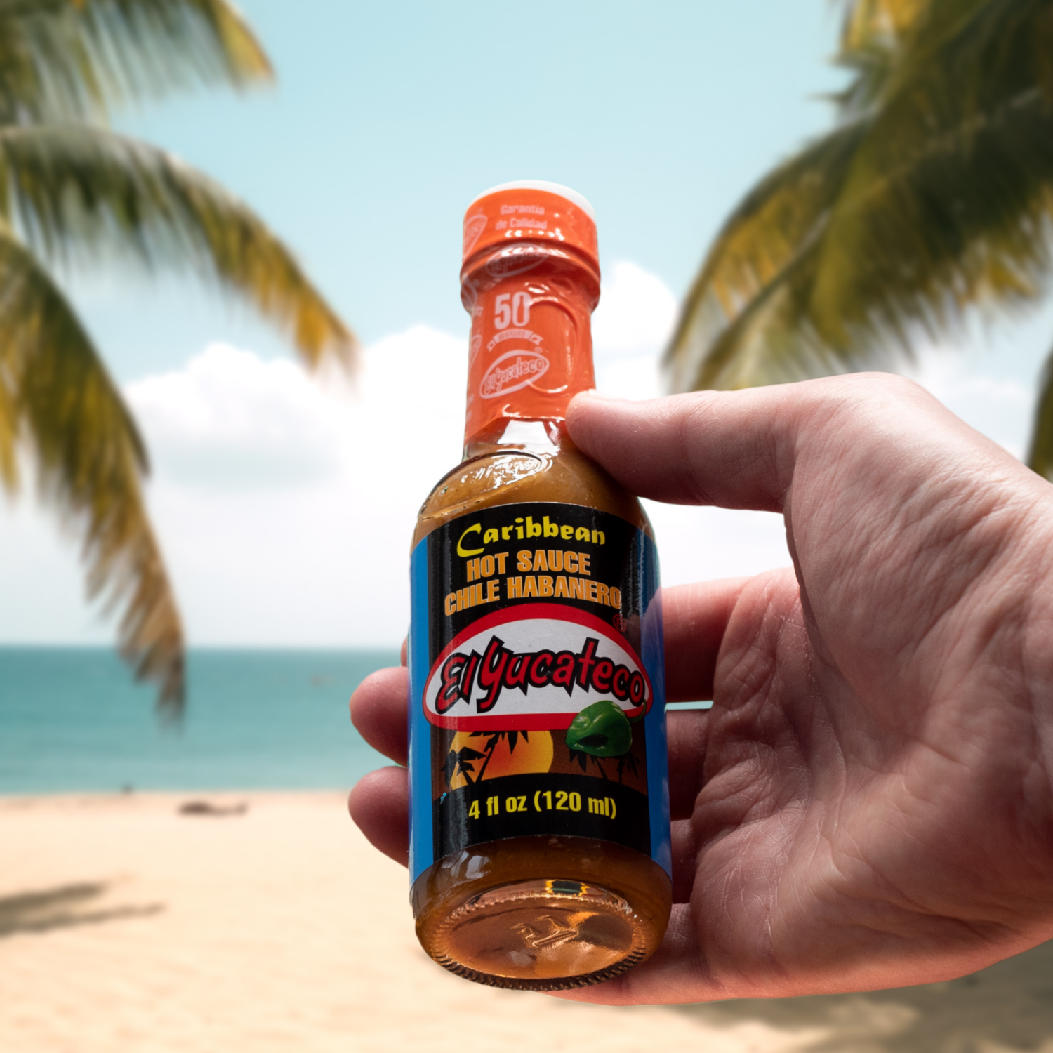 slide 5 of 8, El Yucateco Caribbean Chile Habanero Hot Sauce 4 fl oz, 4 fl oz