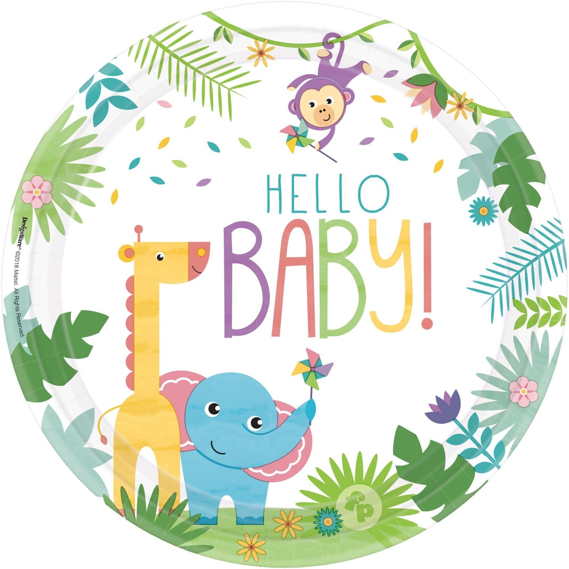 slide 1 of 1, Party City Fisher Price Hello Baby Dinner Plates, 8 ct
