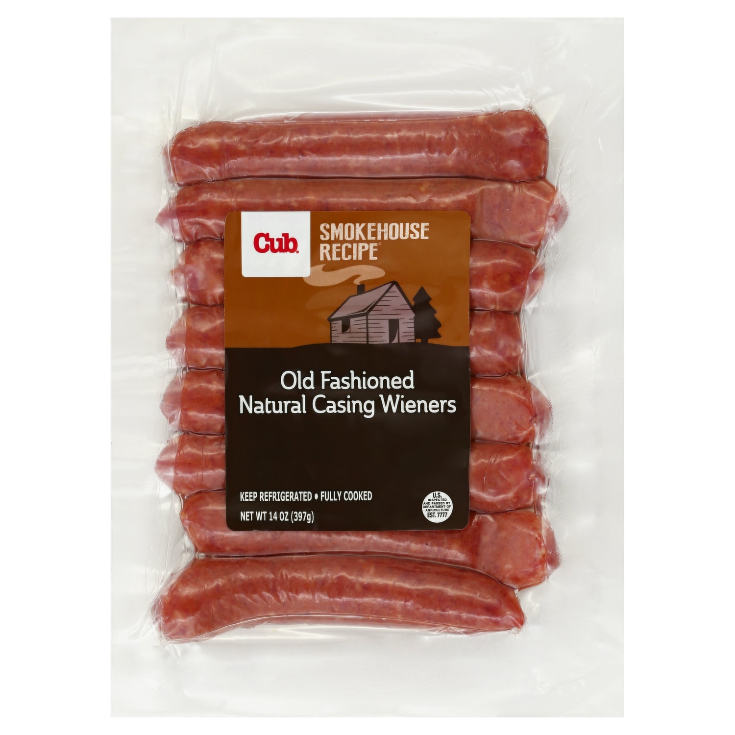 slide 1 of 1, Cub Old Fashioned Wieners, 14 oz