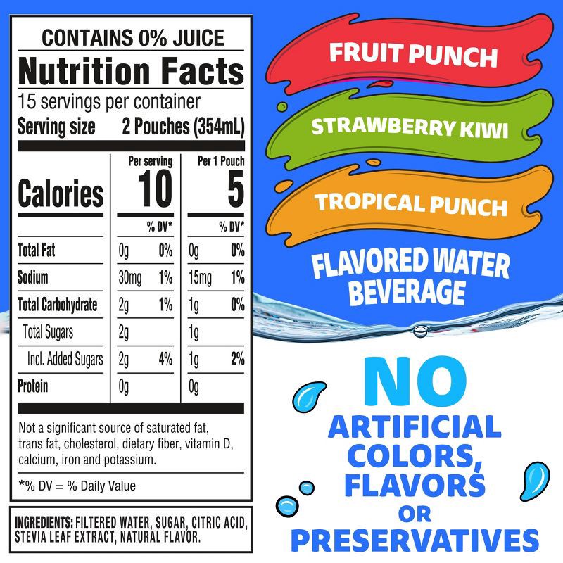 slide 8 of 10, Capri Sun Roaring Waters Variety Pack - 30pk/6 fl oz Pouches, 30 ct; 6 fl oz