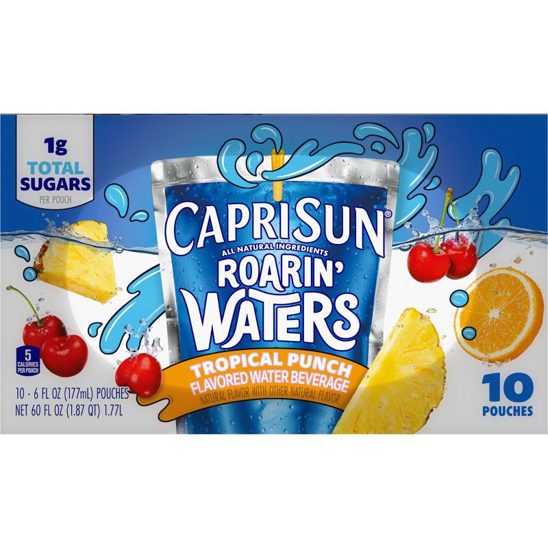 slide 10 of 10, Capri Sun Roaring Waters Variety Pack - 30pk/6 fl oz Pouches, 30 ct; 6 fl oz