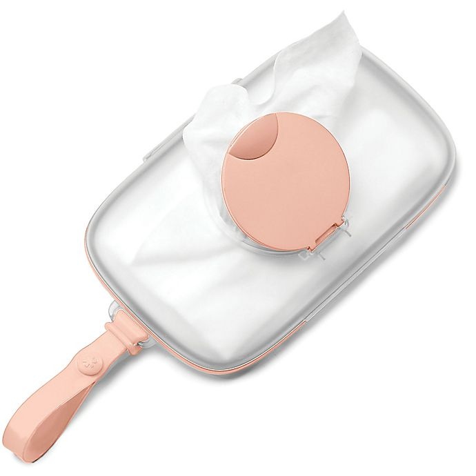 slide 2 of 5, Skip Hop Grab & Go Snug Seal Wipes Case - Blush, 1 ct