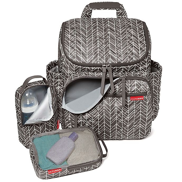 slide 2 of 6, Skip Hop SKIP*HOP Forma Backpack Diaper Bag - Grey, 1 ct