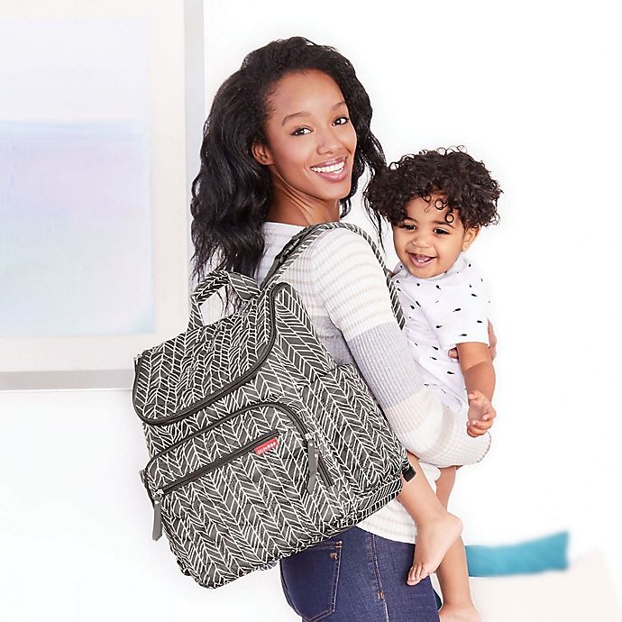 slide 3 of 6, Skip Hop SKIP*HOP Forma Backpack Diaper Bag - Grey, 1 ct