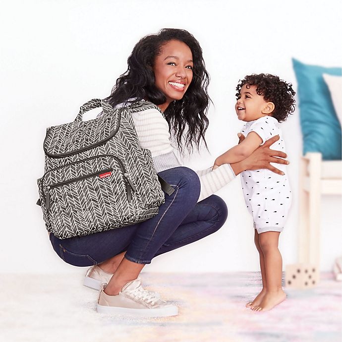 slide 4 of 6, Skip Hop SKIP*HOP Forma Backpack Diaper Bag - Grey, 1 ct