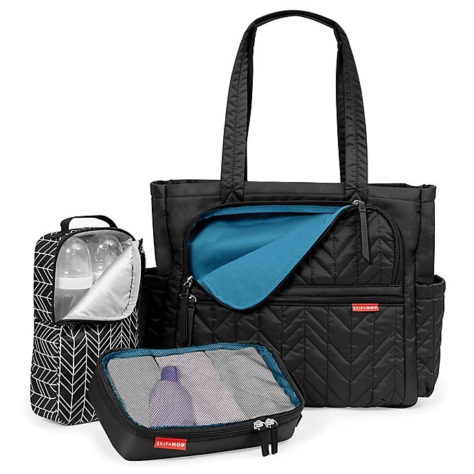 slide 4 of 12, Skip Hop SKIP*HOP Forma Pack & Go Diaper Tote - Black, 1 ct