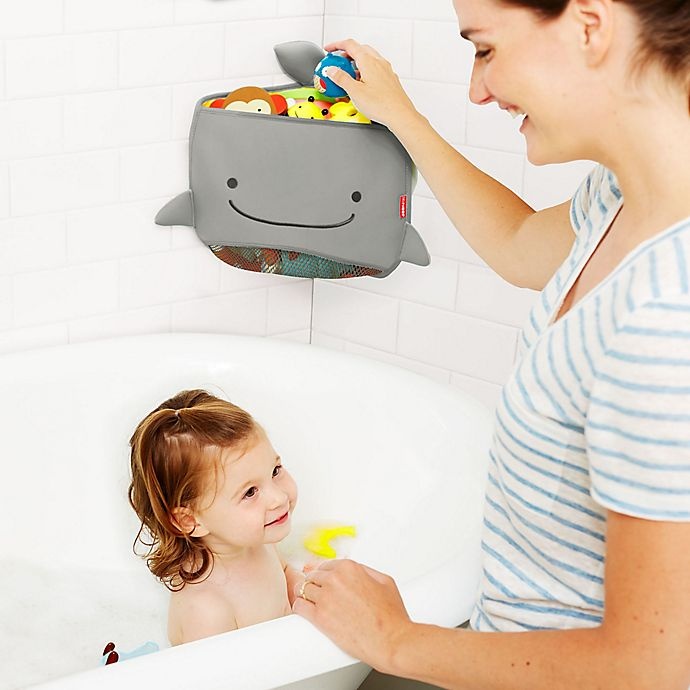 slide 3 of 5, Skip Hop SKIP*HOP Moby Corner Bath Organizer - Grey, 1 ct