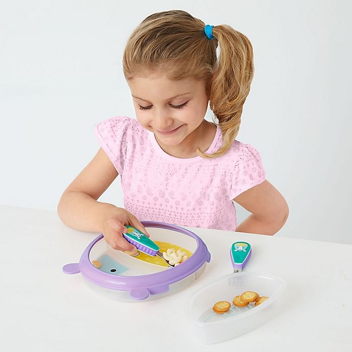 slide 3 of 4, Skip Hop ZOO Smart Serve Non-Slip Training Set - Unicorn, 1 ct