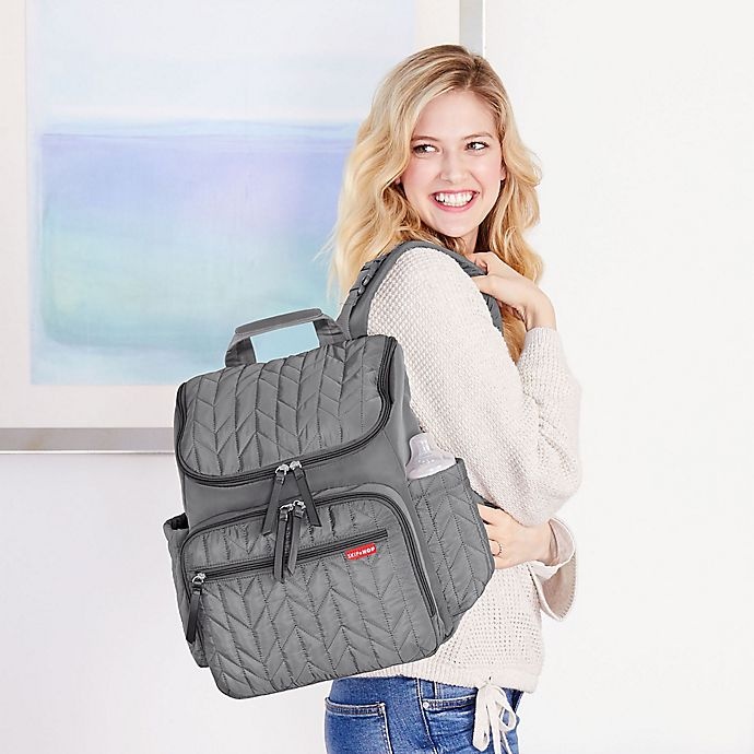 slide 5 of 11, Skip Hop SKIP*HOP Forma Backpack Diaper Bag - Grey, 1 ct