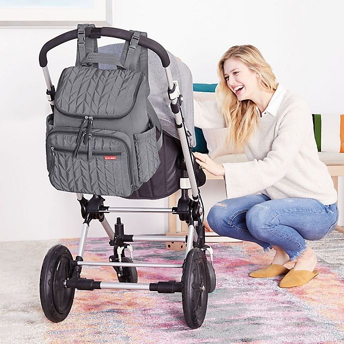 slide 6 of 11, Skip Hop SKIP*HOP Forma Backpack Diaper Bag - Grey, 1 ct