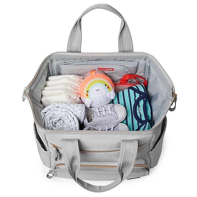 slide 11 of 11, Skip Hop SKIP*HOP Mainframe Wide Open Backpack Diaper Bag - Grey, 1 ct