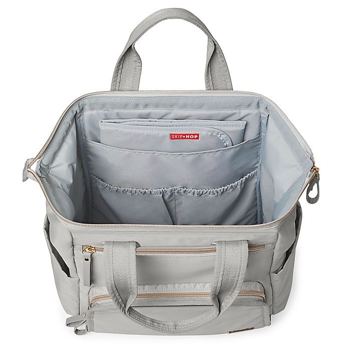 slide 7 of 11, Skip Hop SKIP*HOP Mainframe Wide Open Backpack Diaper Bag - Grey, 1 ct