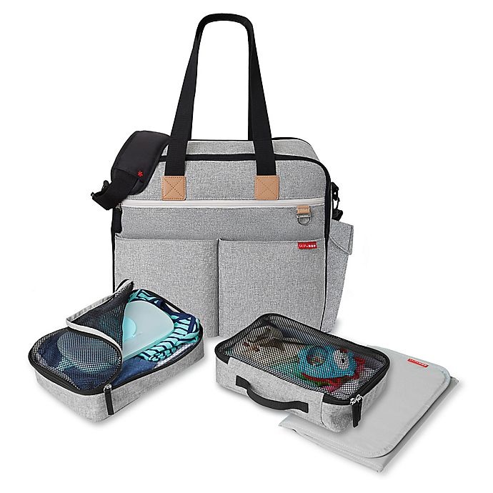 slide 3 of 11, Skip Hop SKIP*HOP Duo Weekender Diaper Bag - Grey Melange, 1 ct