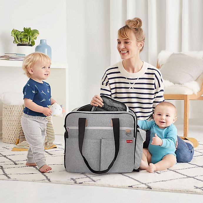 slide 6 of 11, Skip Hop SKIP*HOP Duo Weekender Diaper Bag - Grey Melange, 1 ct