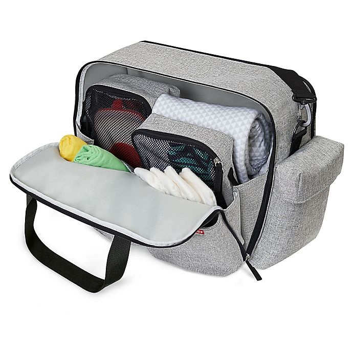 slide 7 of 11, Skip Hop SKIP*HOP Duo Weekender Diaper Bag - Grey Melange, 1 ct