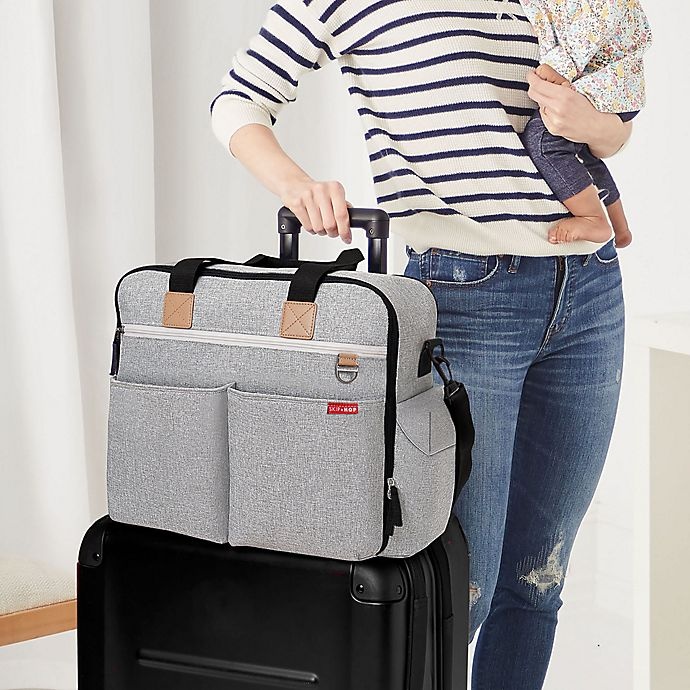 slide 8 of 11, Skip Hop SKIP*HOP Duo Weekender Diaper Bag - Grey Melange, 1 ct