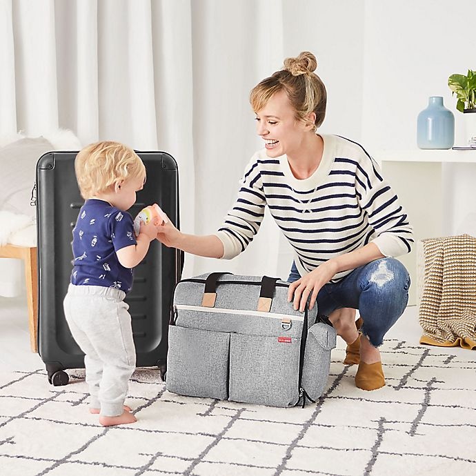 slide 10 of 11, Skip Hop SKIP*HOP Duo Weekender Diaper Bag - Grey Melange, 1 ct