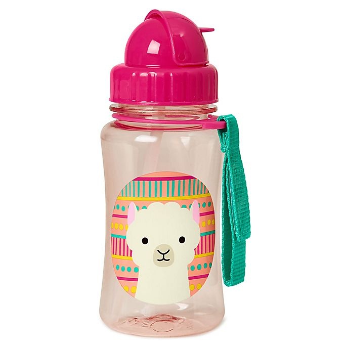 slide 2 of 9, Skip Hop SKIP*HOP Zoo Llama Straw Bottle, 12 oz