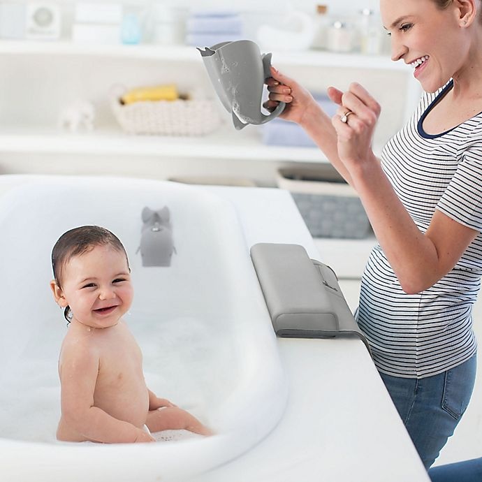 slide 4 of 9, Skip Hop SKIP*HOP Moby Bath Time Essentials Kit - Grey, 4 ct