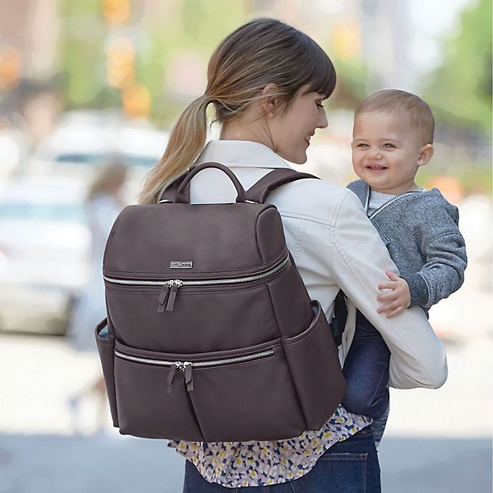 slide 7 of 10, Skip Hop SKIP*HOP Flatiron Diaper Backpack - Grey Raisin, 1 ct