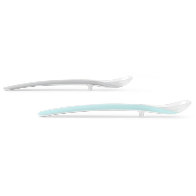 slide 4 of 9, Skip Hop SKIP*HOP Easy-Feed Spoons - Grey/Teal, 2 ct