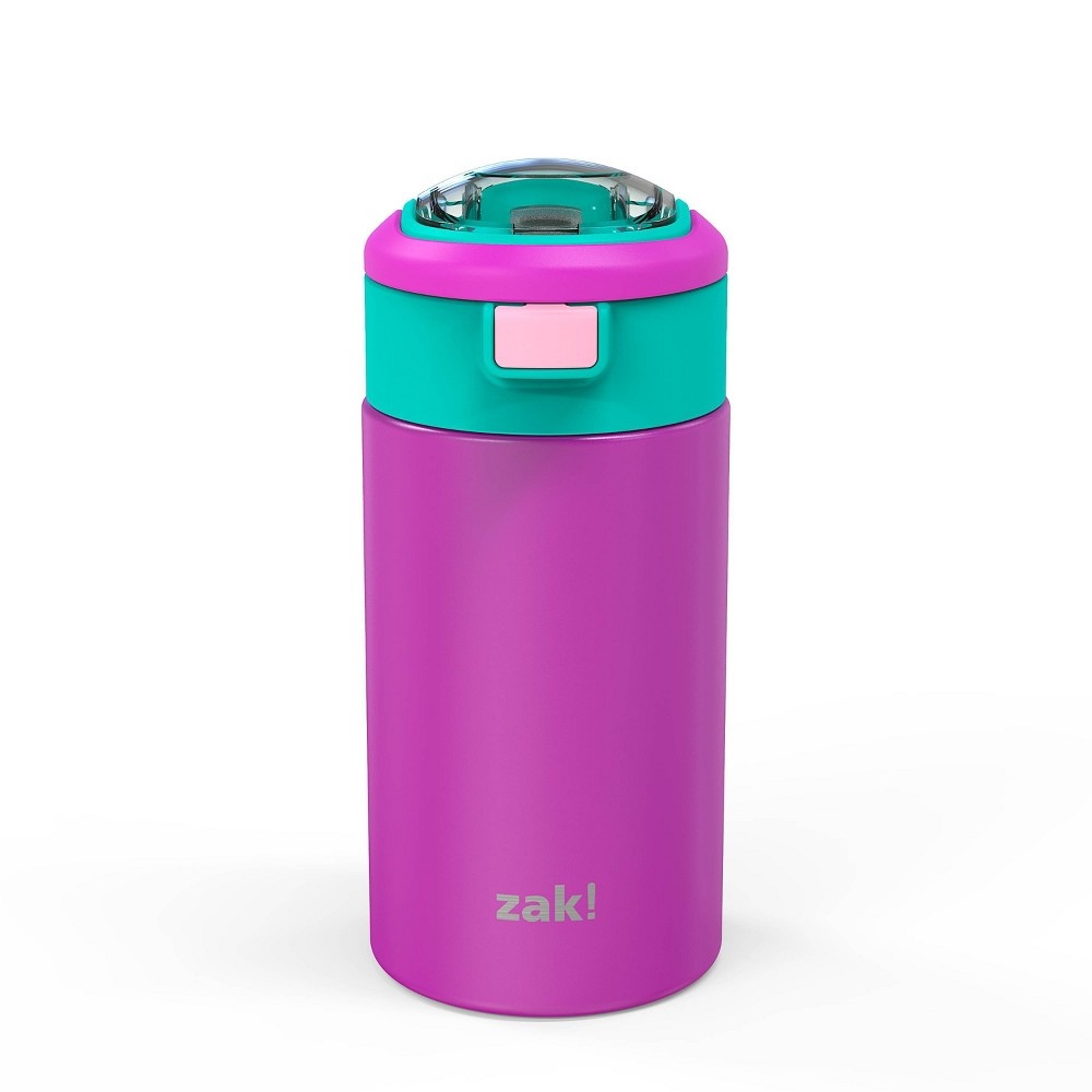 ZAK! Lilac Stainless Steel Double Wall Vacuum Bottle, 12 Oz.