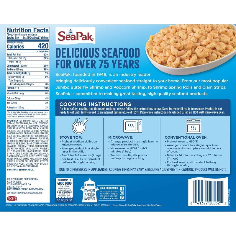slide 2 of 7, Sea Pak SeaPak Shrimp Scampi Family Size - Frozen - 19oz, 19 oz