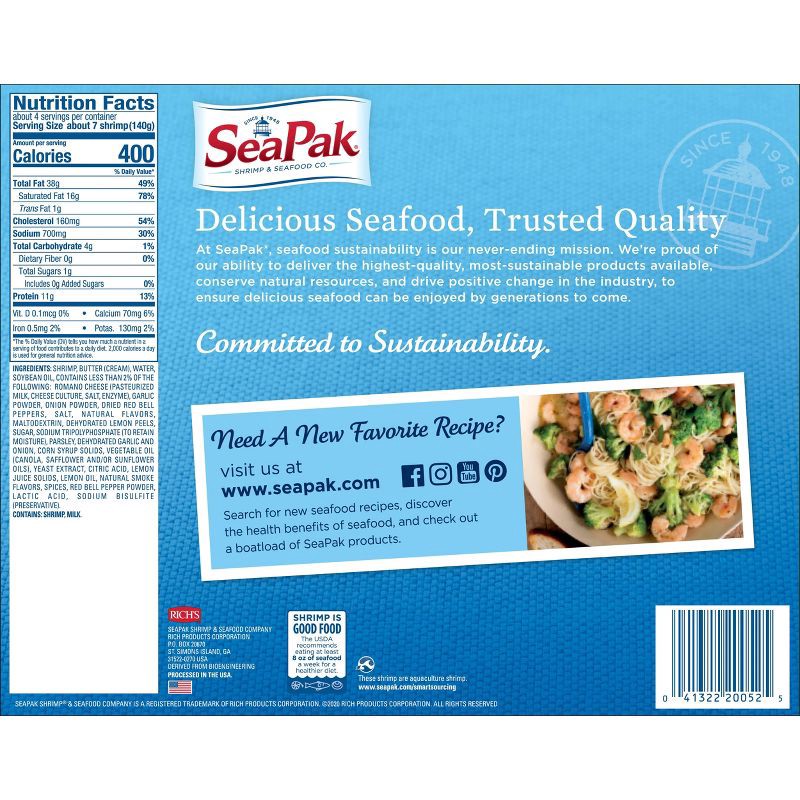 slide 2 of 4, Sea Pak SeaPak Shrimp Scampi Family Size - Frozen - 19oz, 19 oz